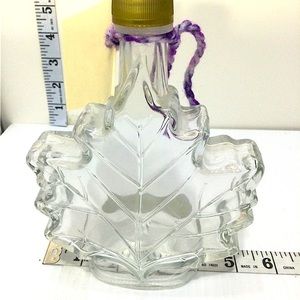 Syrup Bottle Clear Maple Leaf Dailey Family Sugar Shack